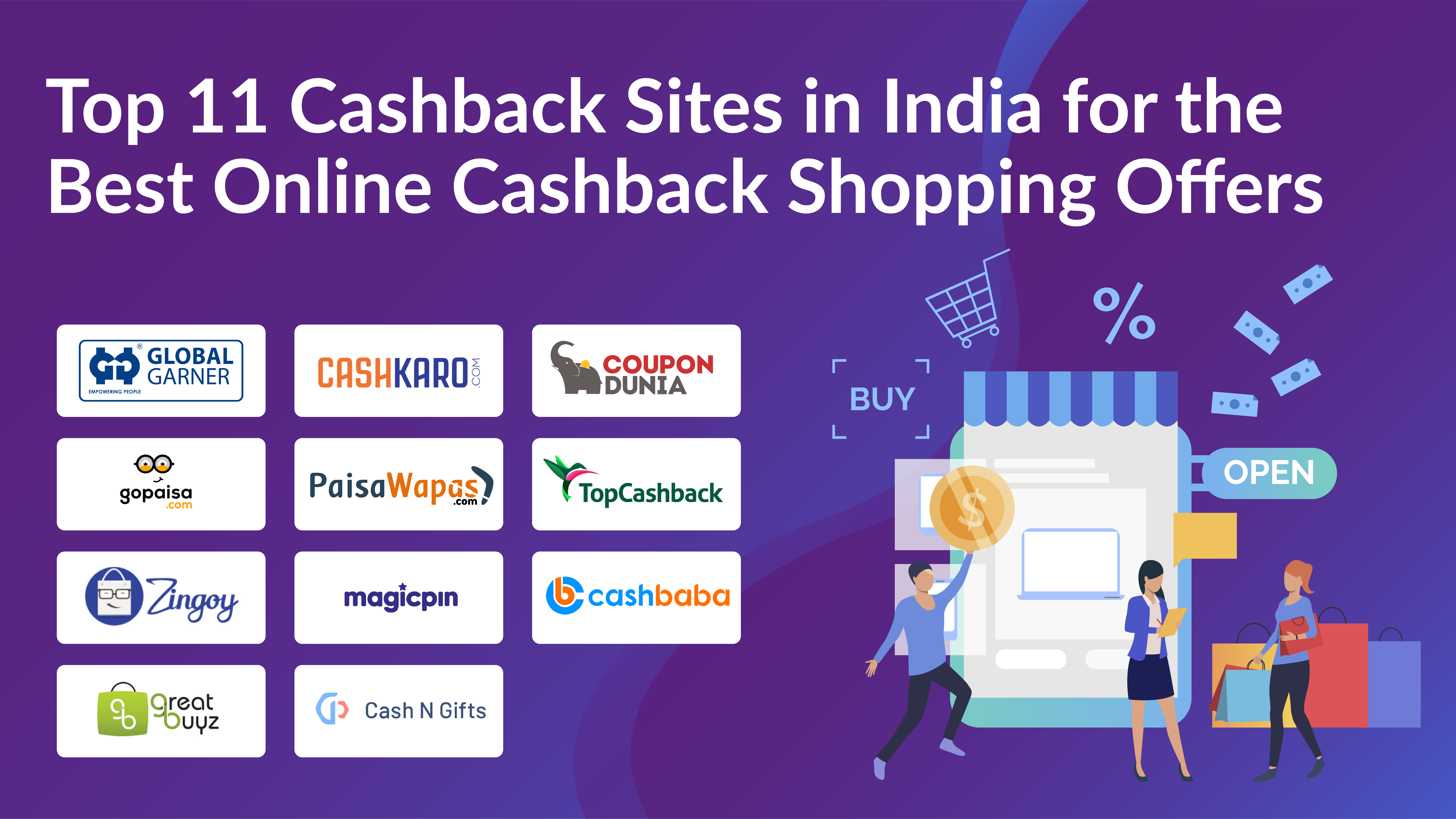Top cashback sites in India